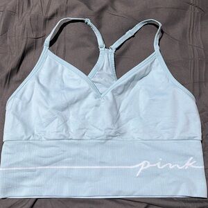 VS pink sports bra.